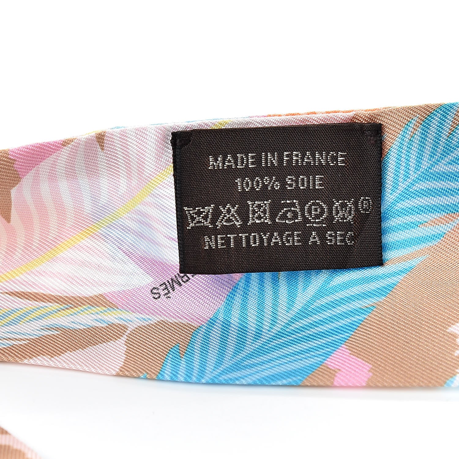 Hermes Silk Jaguar Quetzal Twilly Rose Beige Orange 3 of 5