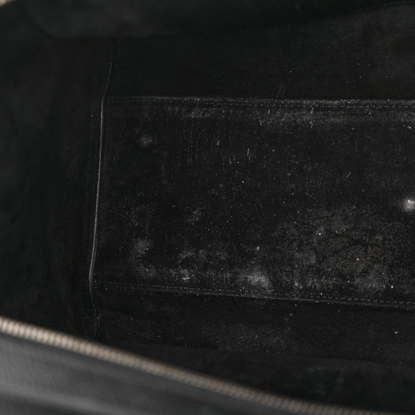 Grained Calfskin Small Cabas Rive Gauche Black