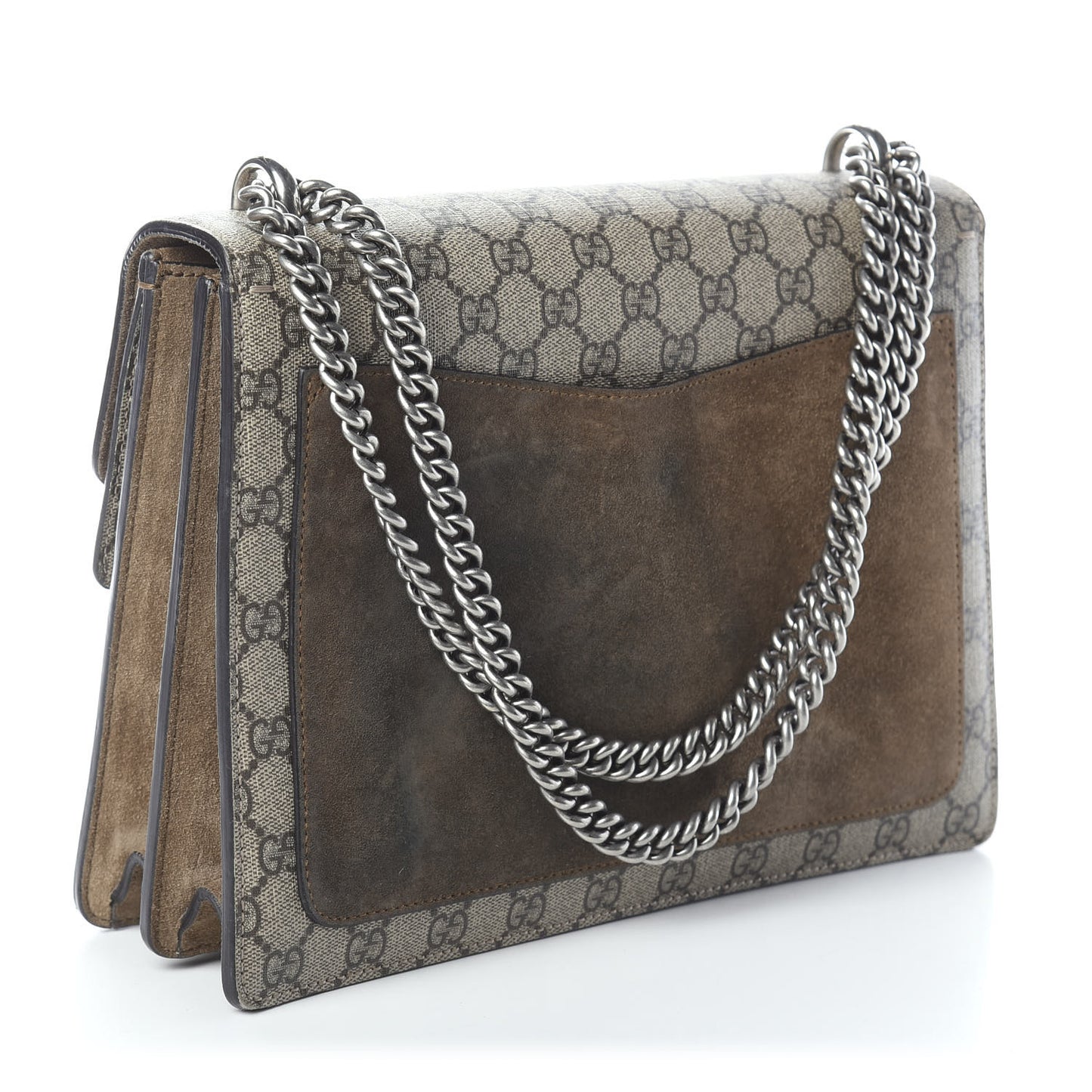 GG Supreme Monogram Medium Dionysus Shoulder Bag Taupe