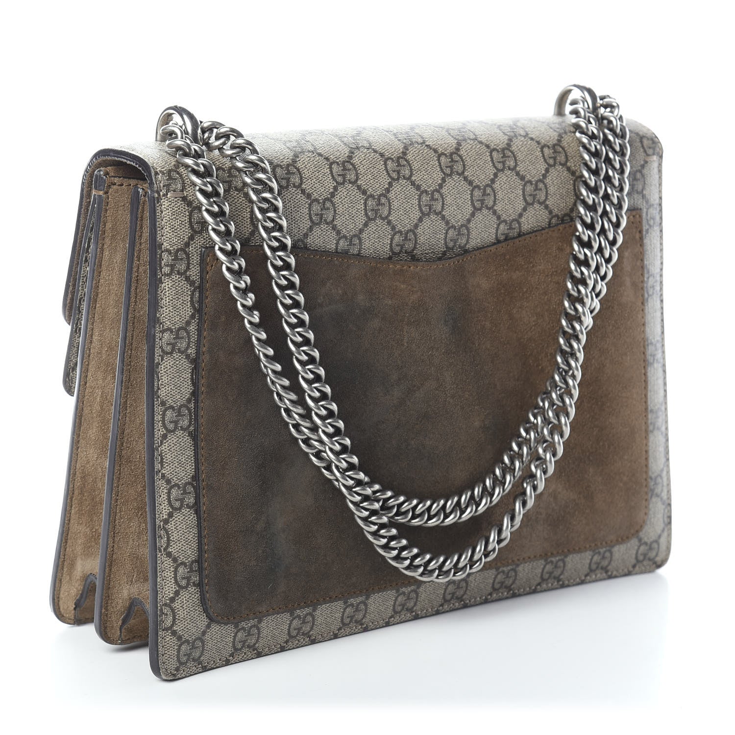 Gucci GG Supreme Monogram Medium Dionysus Shoulder Bag Taupe 3 of 9