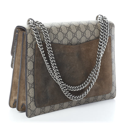 Gucci GG Supreme Monogram Medium Dionysus Shoulder Bag Taupe 3 of 9