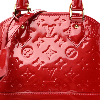 Louis Vuitton Vernis Alma BB Cherry 8 of 10