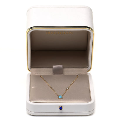 Boucheron 18K Yellow Gold Diamond Turquoise XS Serpent Boheme Necklace 5 of 5