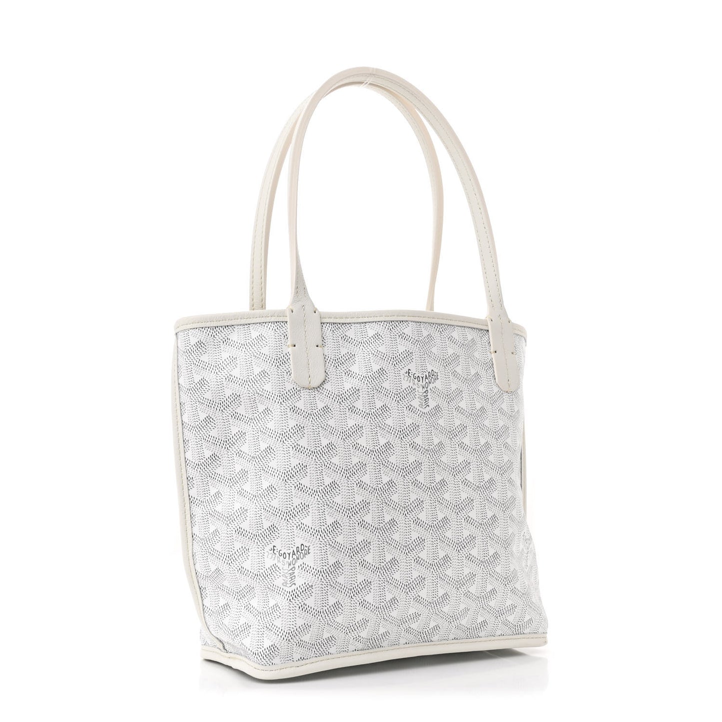 Goyardine Reversible Mini Anjou White