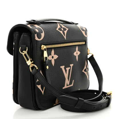 Louis Vuitton Empreinte Monogram Giant Pochette Metis Black Beige 3 of 12