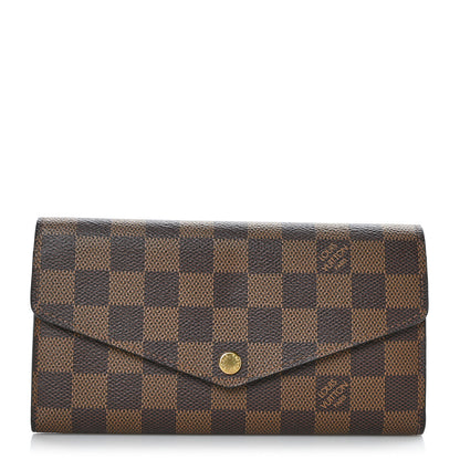 Louis Vuitton Damier Ebene Sarah Wallet NM 1 of 7