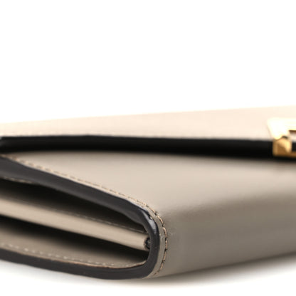 Fendi Vitello King Cruise FF Diamonds Continental Envelope Wallet On Chain Tartufo Tortora 10 of 12
