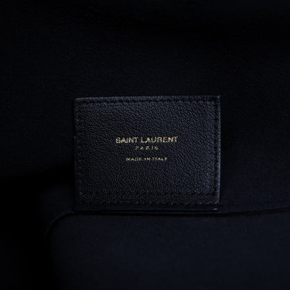Saint Laurent Calfskin Large Shopping Tote Black 8 of 12