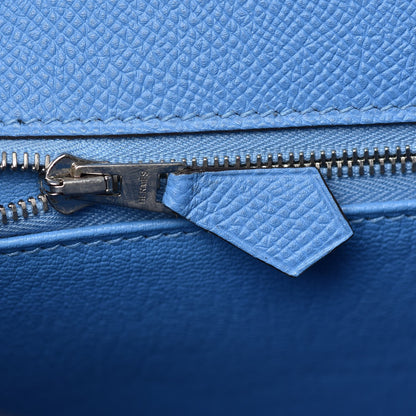 Hermes Epsom Kelly Sellier 25 Bleu Paradis 17 of 35