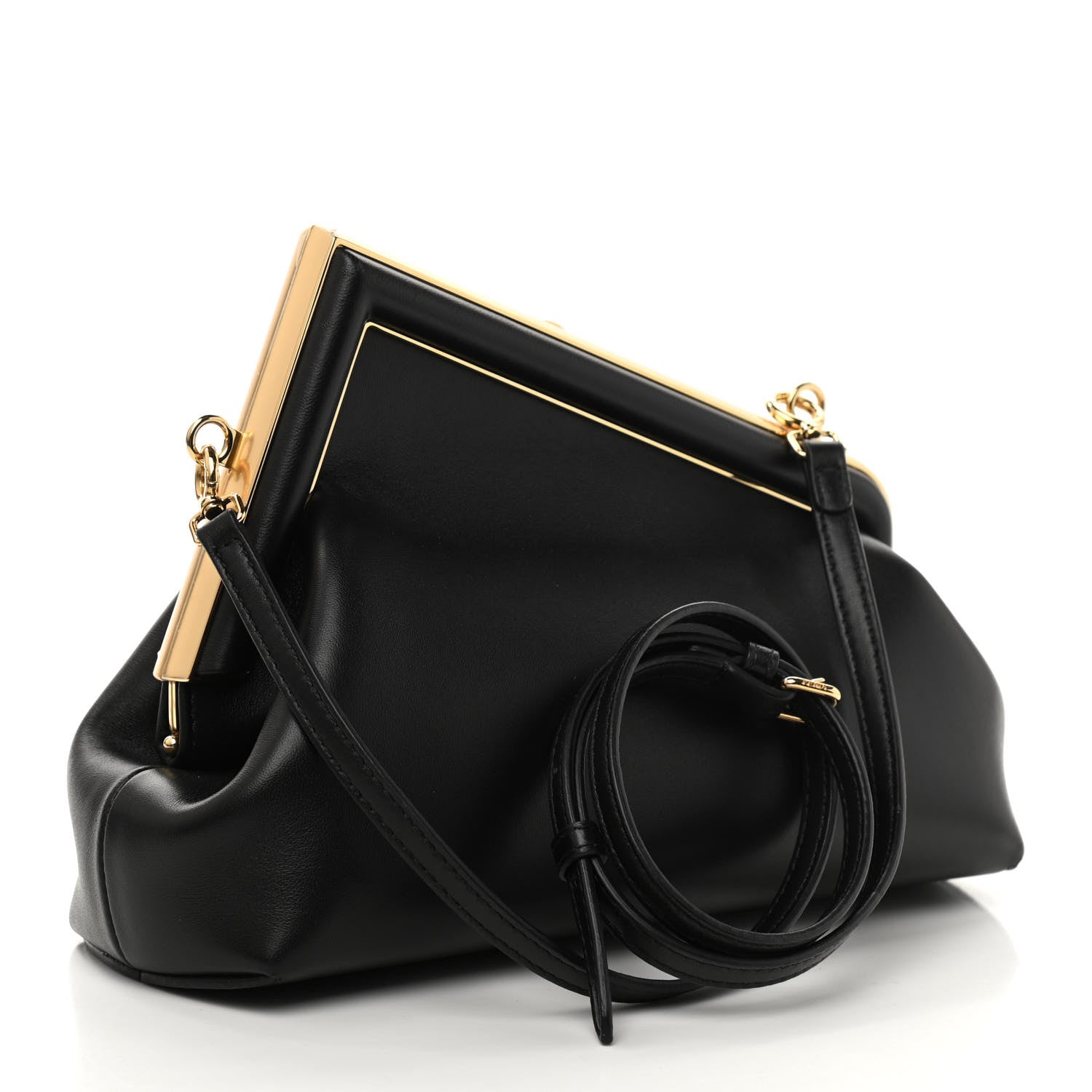 Fendi Shiny Nappa Small Fendi First Black 3 of 12