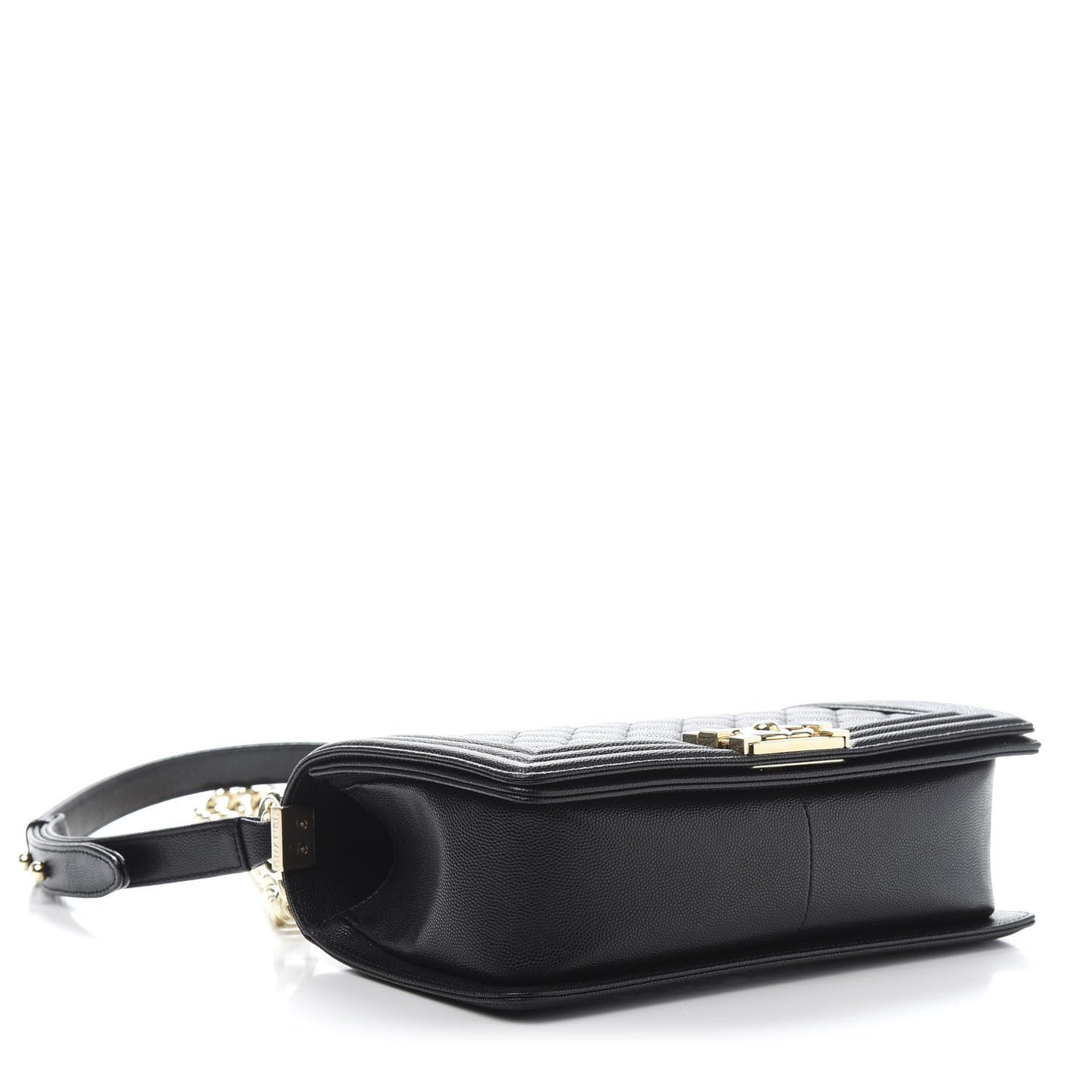 Caviar Quilted Medium Boy Flap Black