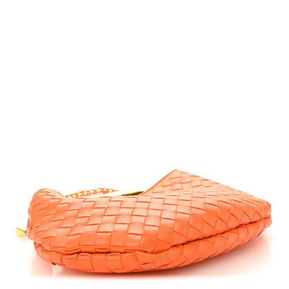 Bottega Veneta Nappa Intrecciato Sardine With Chain Bag Papaya 4 of 10