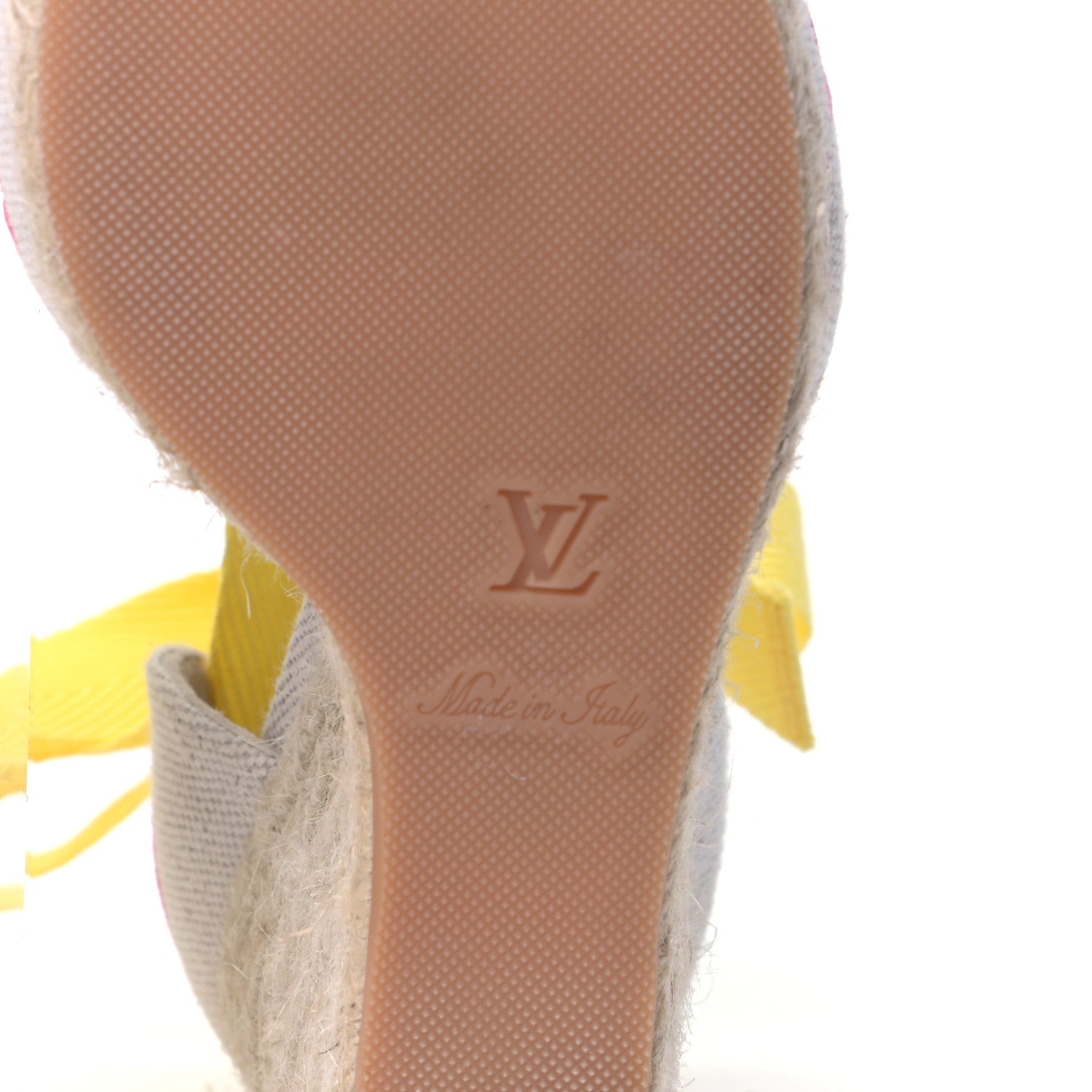Louis Vuitton Canvas Monogram Starboard Wedge Espadrilles 39 Rose Pop 8 of 9