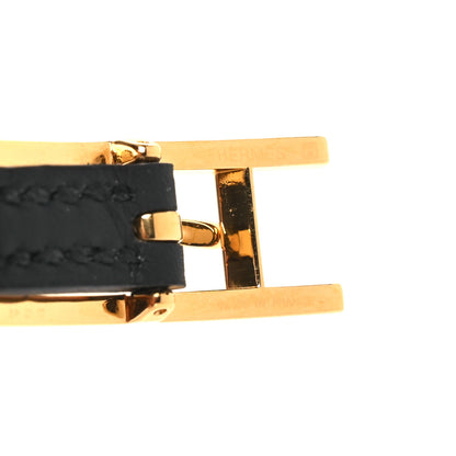 Hermes Swift Tadelakt Behapi Double Tour Reversible Bracelet T2 Black Fauve 8 of 9