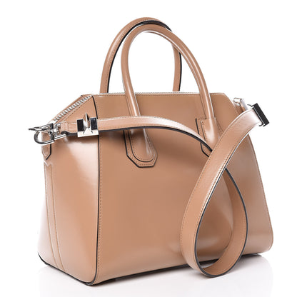 Givenchy Shiny Lord Calfskin Small Antigona Dark Beige 4 of 11