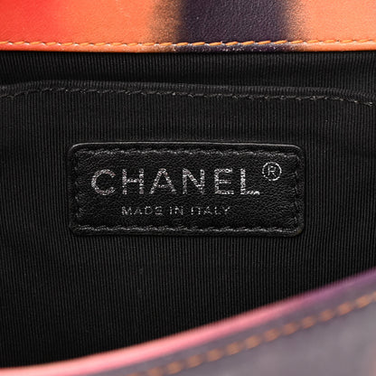 Chanel Printed Lambskin Quilted Medium Flower Power Boy Flap 6 of 21