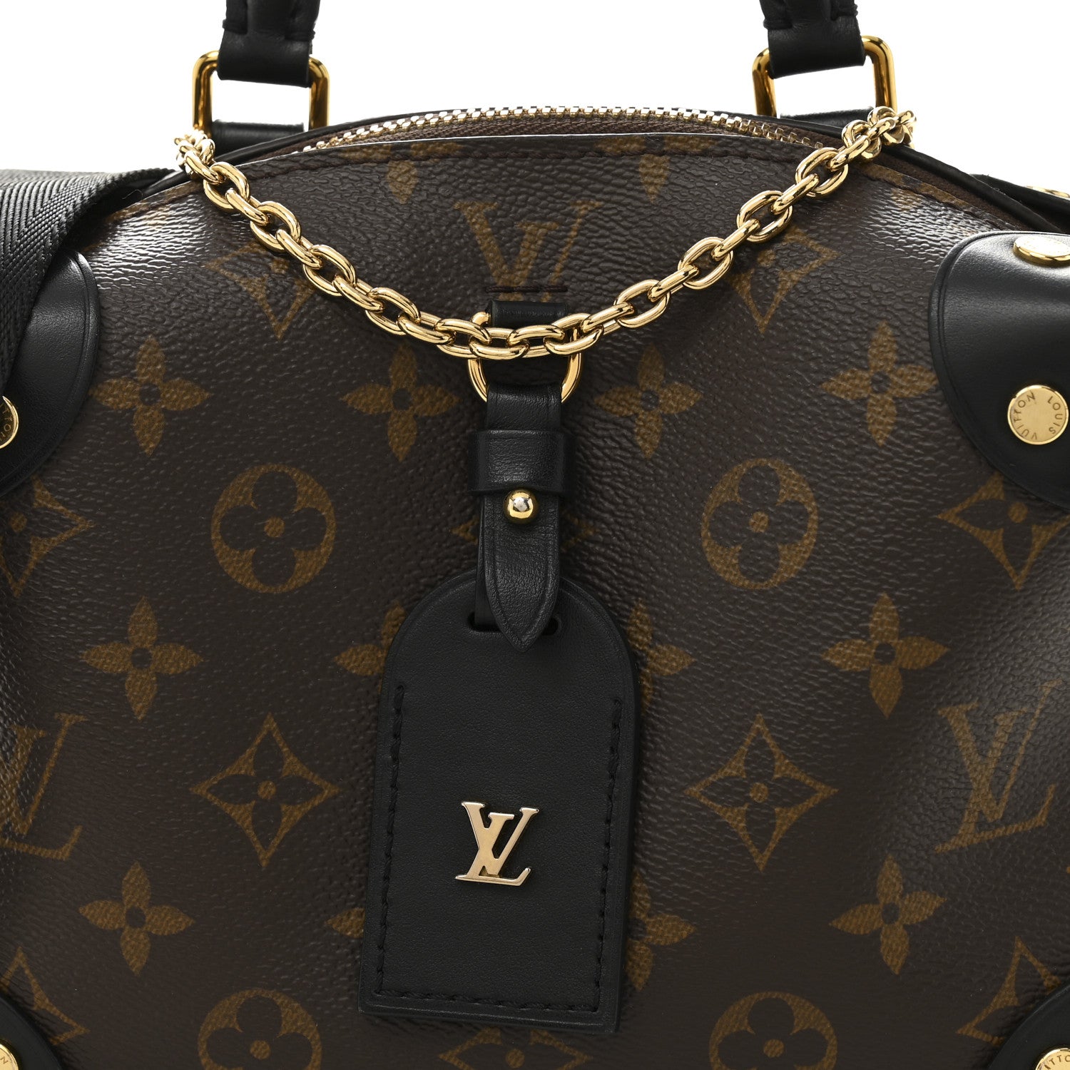 Louis Vuitton Monogram Petite Malle Souple Black 7 of 9