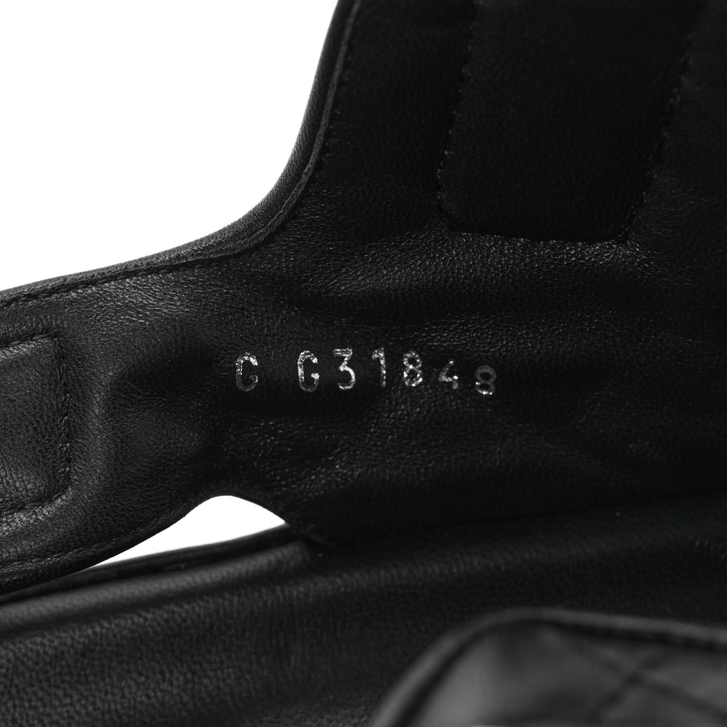 Grained Calfskin Velcro Dad Sandals 38 Black