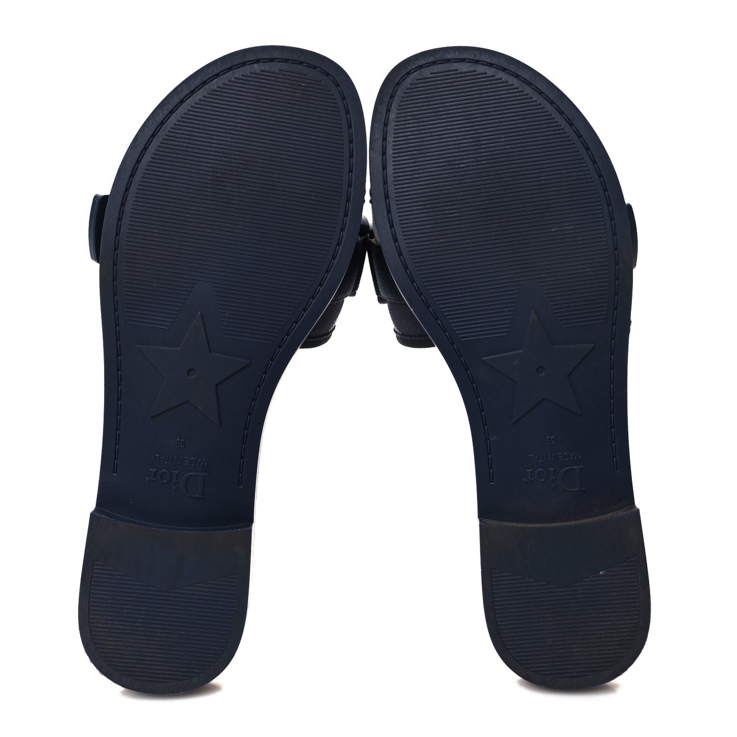 Technical Stretch Fabric Camouflage Dio(r)evolution Slide Sandals 39 Deep Blue