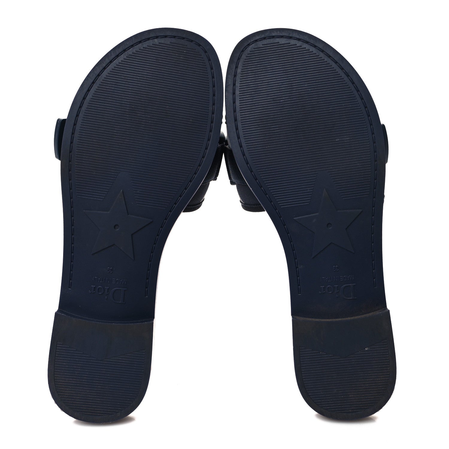Christian Dior Technical Stretch Fabric Camouflage Dio(r)evolution Slide Sandals 39 Deep Blue 5 of 9