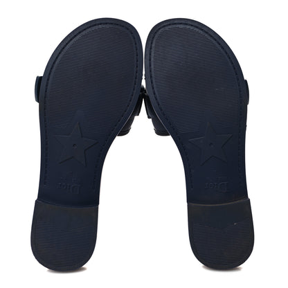 Christian Dior Technical Stretch Fabric Camouflage Dio(r)evolution Slide Sandals 39 Deep Blue 5 of 9