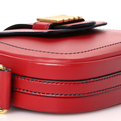 Christian Dior Calfskin D Fence Saddle Bag Black Red 9 of 16