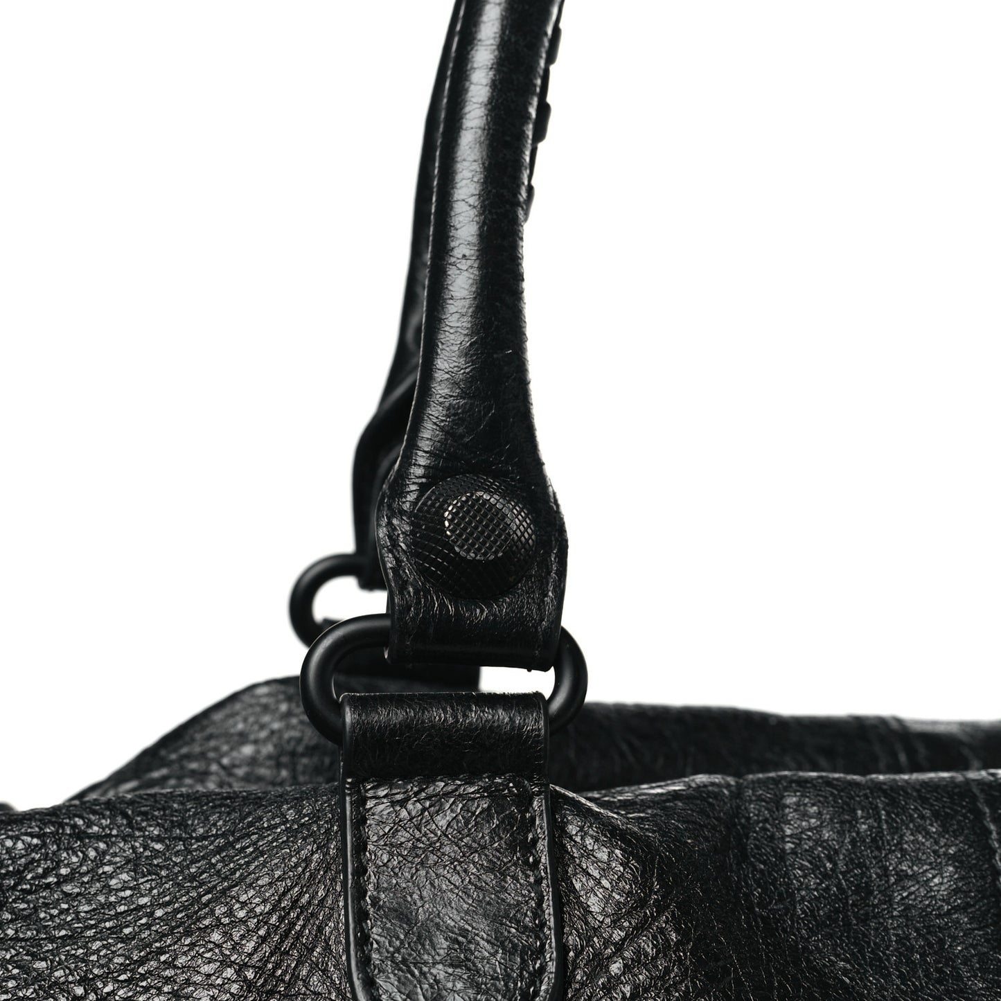 Agneau Arena Medium Le Cagole Tote Bag Black