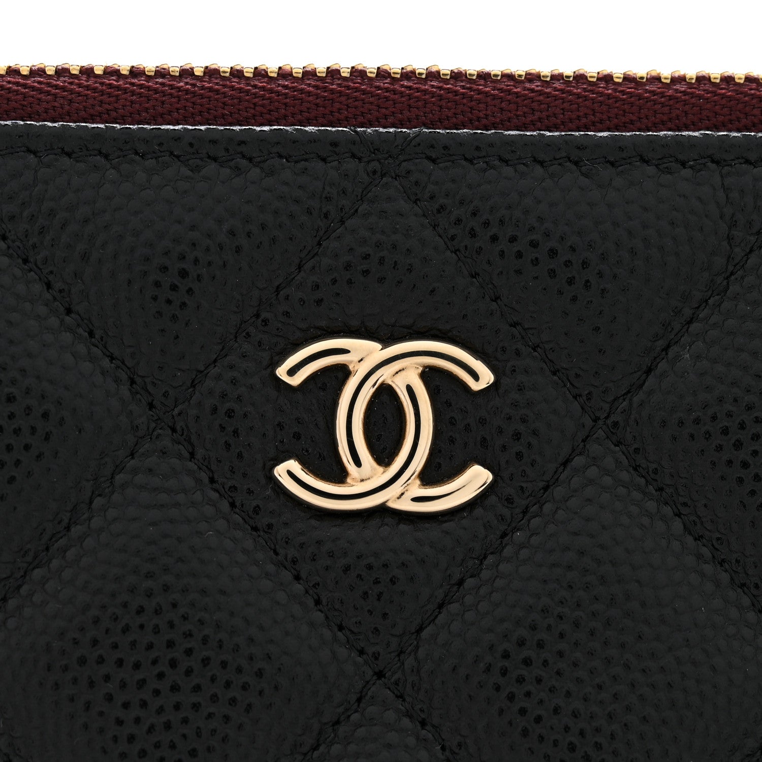 Chanel Caviar Quilted Medium Cosmetic Case Black 8 of 9