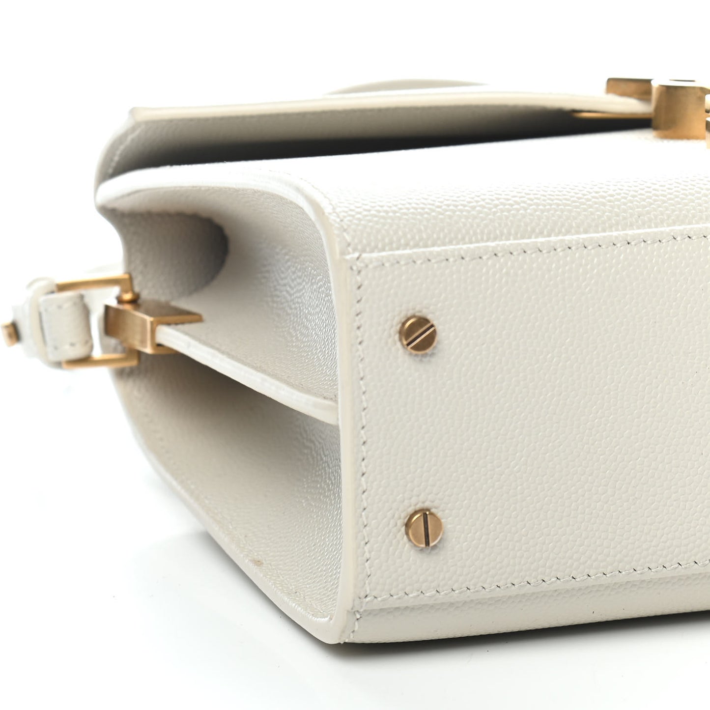 Grain de Poudre Mini Classic Monogram Cassandra Top Handle Crema Soft Rouge Legion