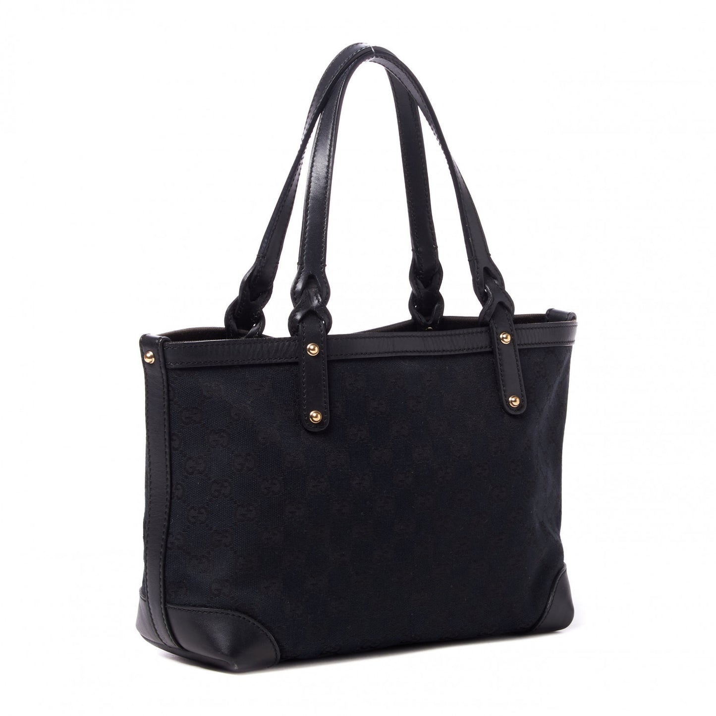 Monogram Small Craft Tote Black