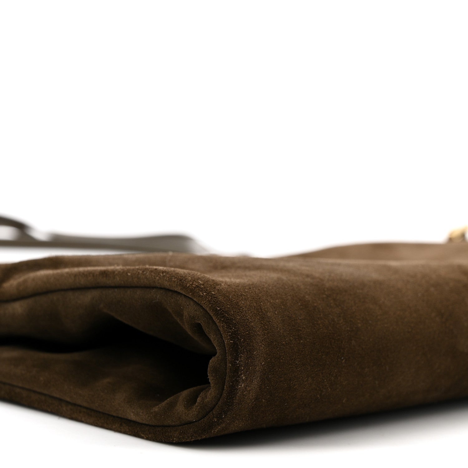 The Row Suede Calfskin Party Time 7 Bag Dark Olive 8 of 11