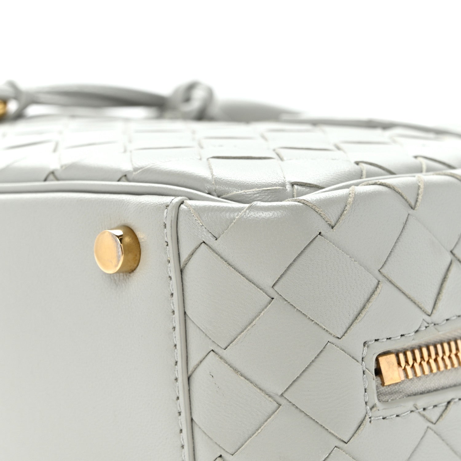 Bottega Veneta Lambskin Intrecciato Small Getaway Agate Grey 9 of 9