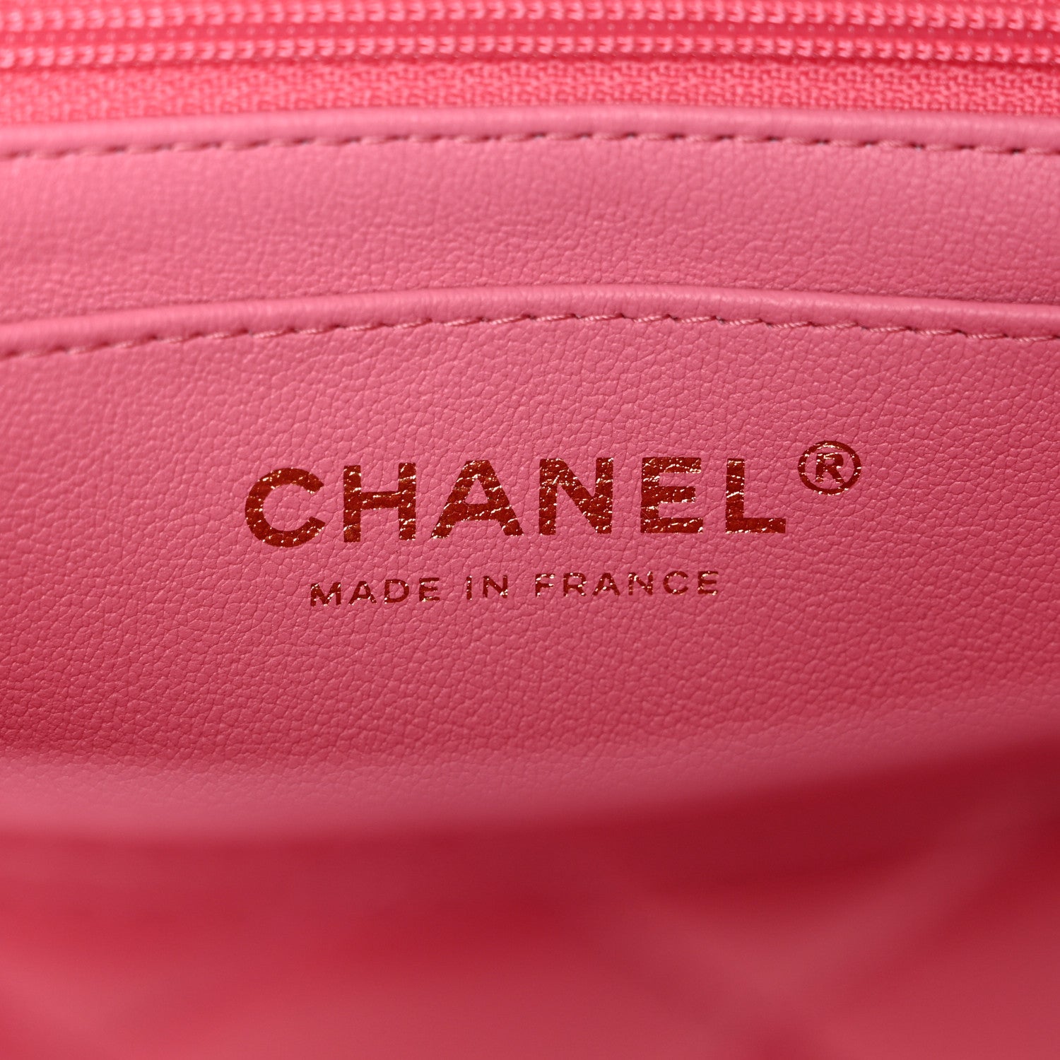 Chanel Lambskin Quilted Bi-Color Mini Top Handle Rectangular Flap Rose 6 of 10