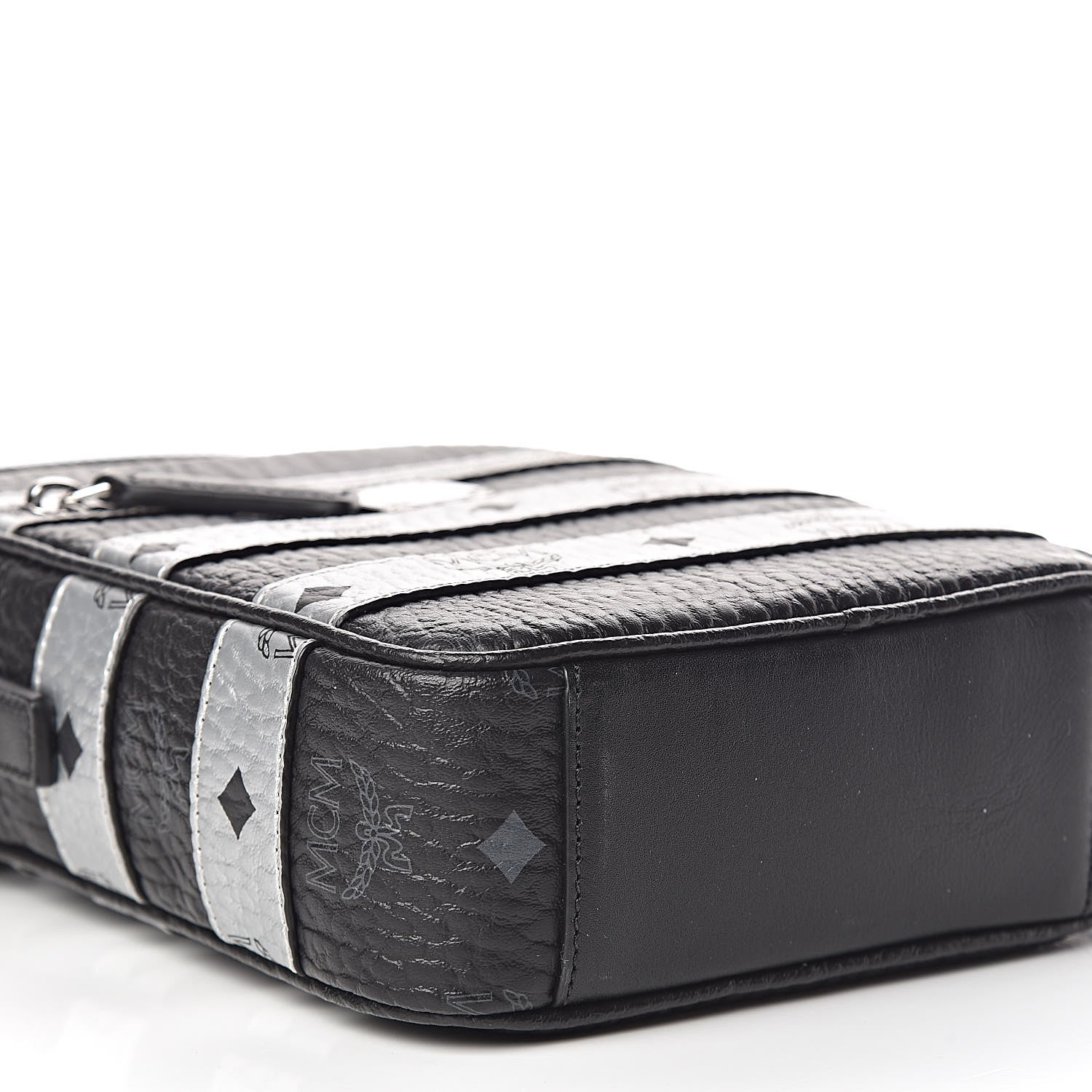 MCM Visetos Spot Crossbody Bag Black 10 of 11