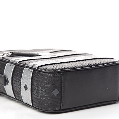 MCM Visetos Spot Crossbody Bag Black 10 of 11