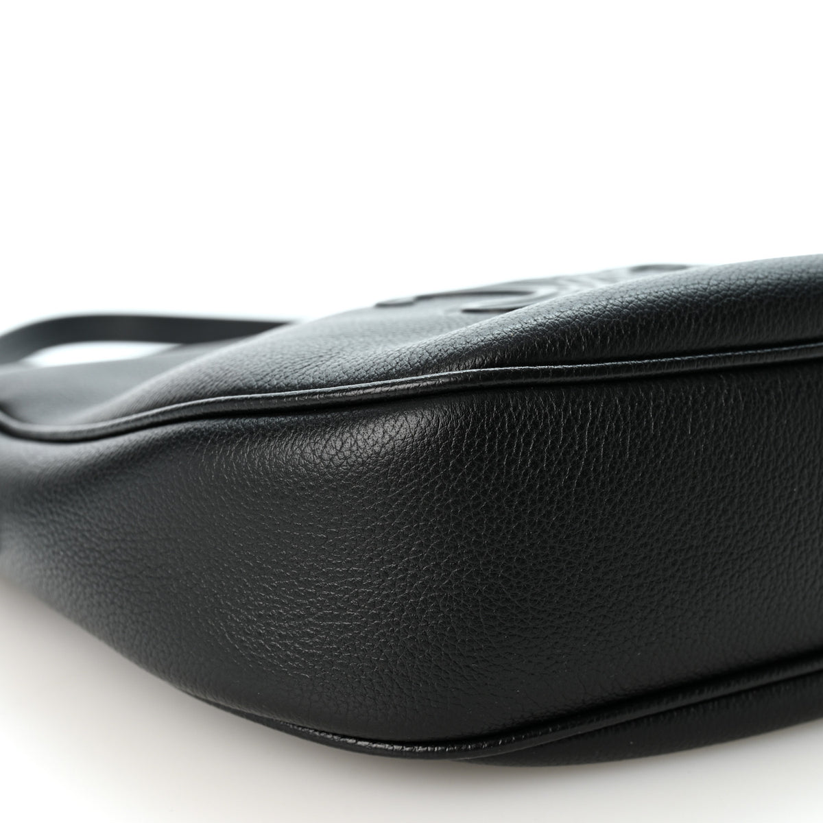 Celine Supple Calfskin Cuir Triomphe Small Heloise Shoulder Bag Black 8 of 9