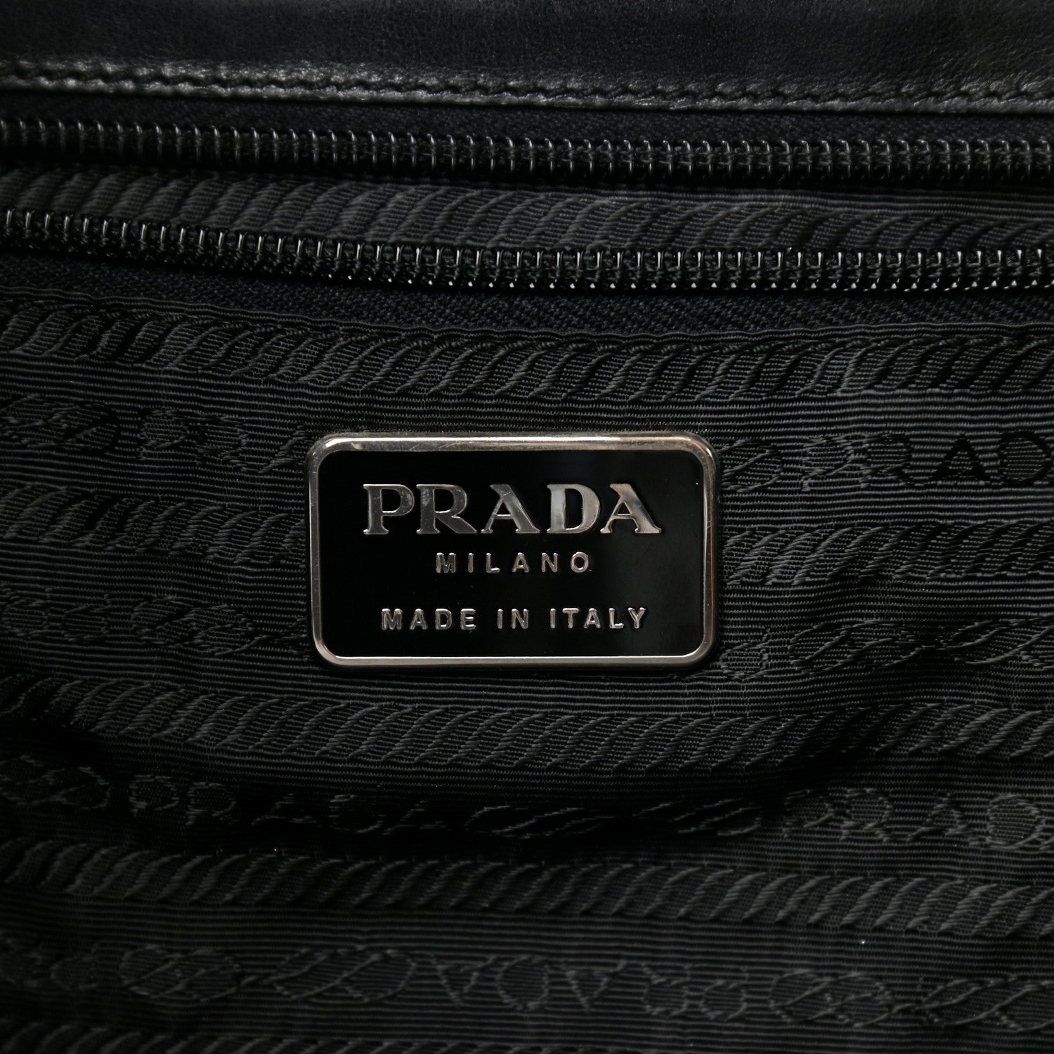 Prada Soft Calfskin Top Handle Tote Black 6 of 13
