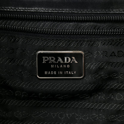 Prada Soft Calfskin Top Handle Tote Black 6 of 13