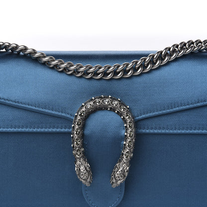 Gucci Satin Silk Crystal Small Dionysus Shoulder Bag Turchese Black Diamond 10 of 10
