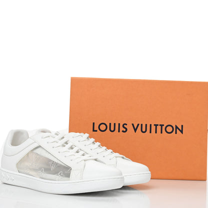 Louis Vuitton Calfskin Transparent Monogram Luxembourg Sneakers 38 White 9 of 9