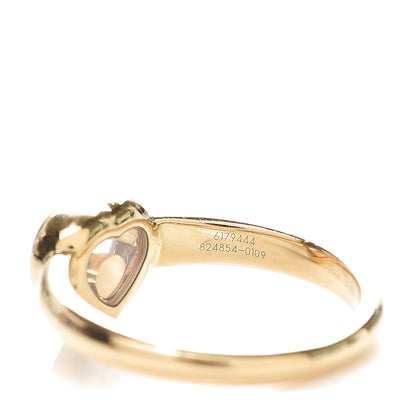 Chopard 18K Yellow Gold Diamond Happy Heart Ring 51 5.75 4 of 6