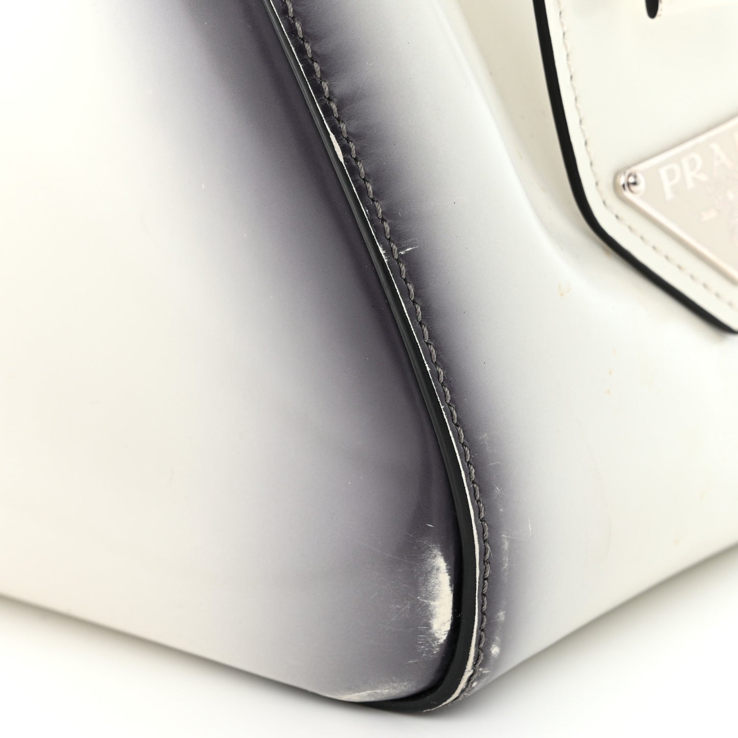 Spazzolato Large Supernova Handbag White Sfumato