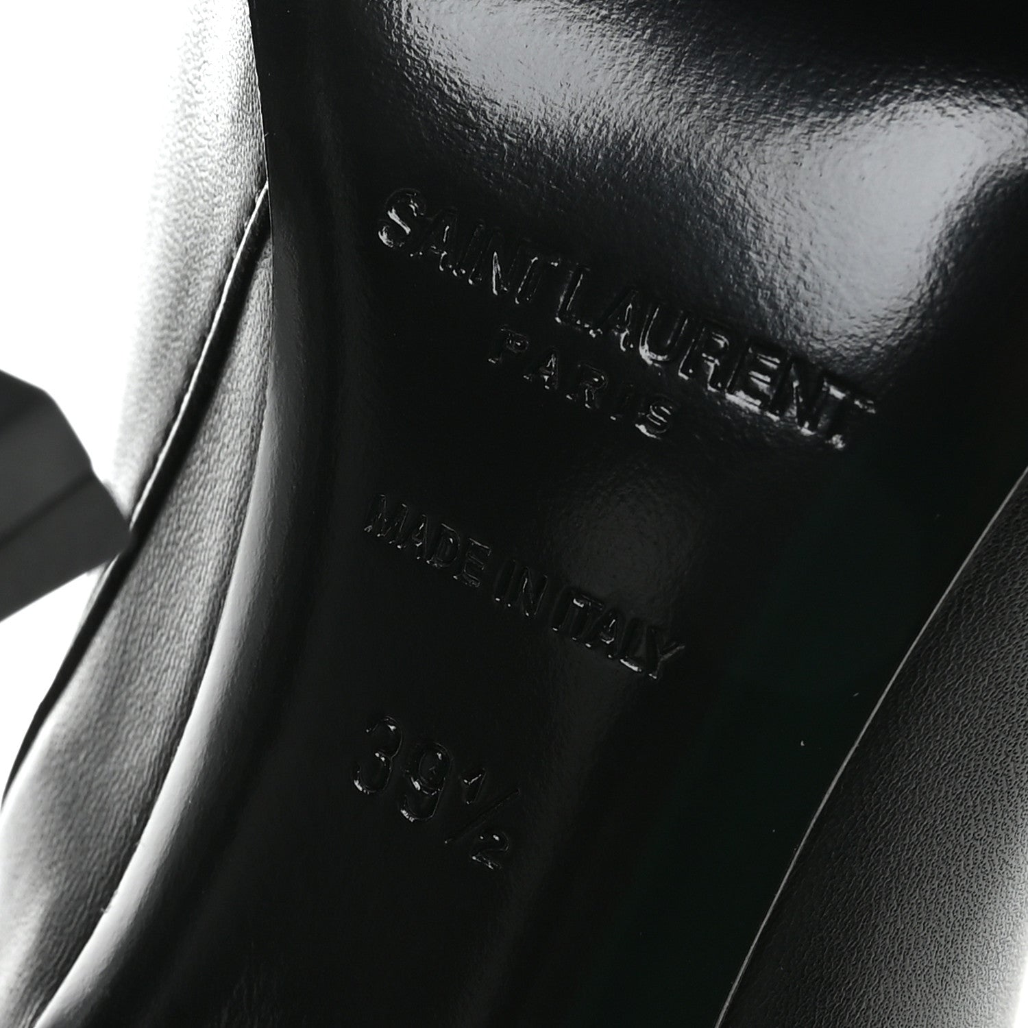 Saint Laurent Calfskin Opyum Ankle Boots 39.5 Black 7 of 9