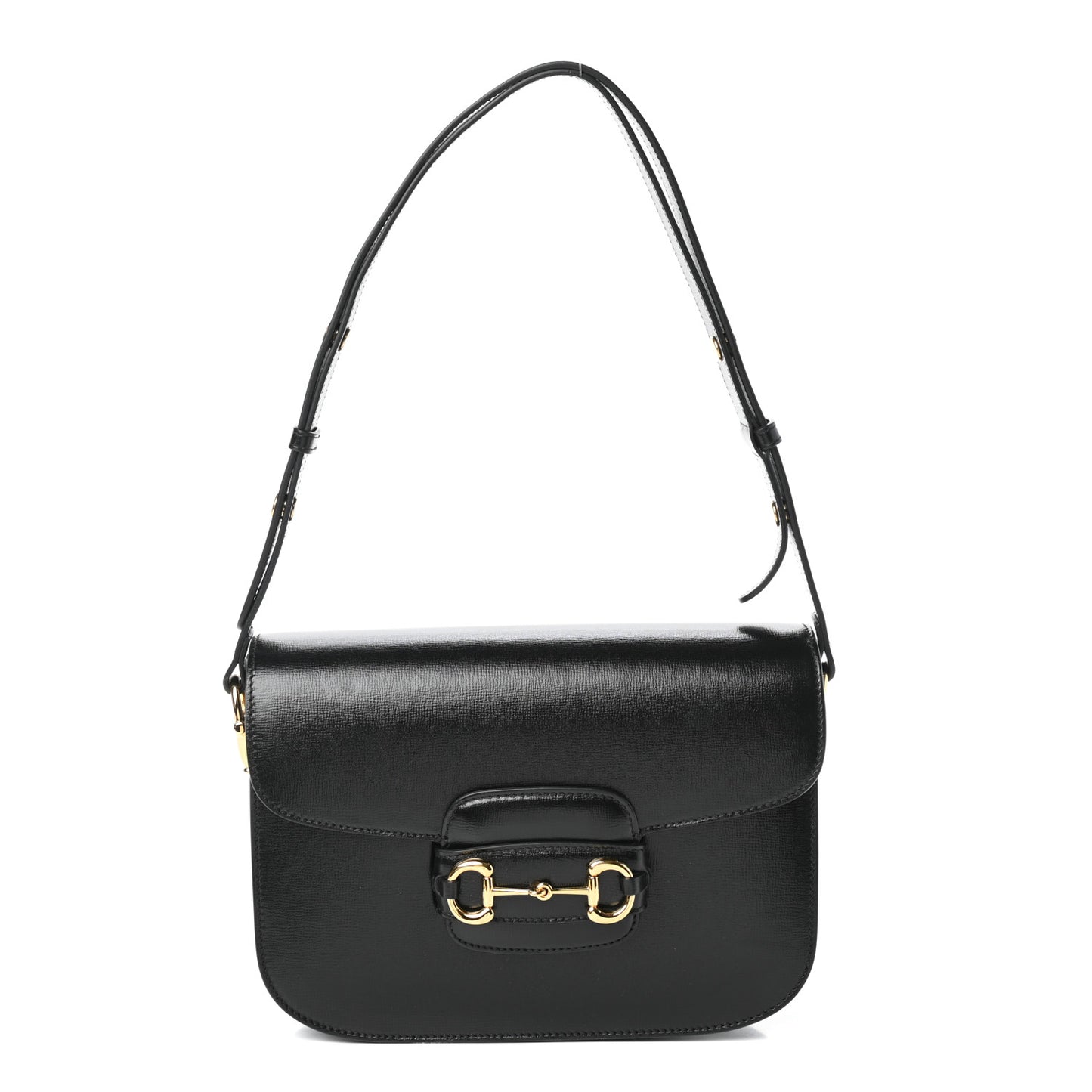 Azalea Calfskin Horsebit 1955 Shoulder Bag Black
