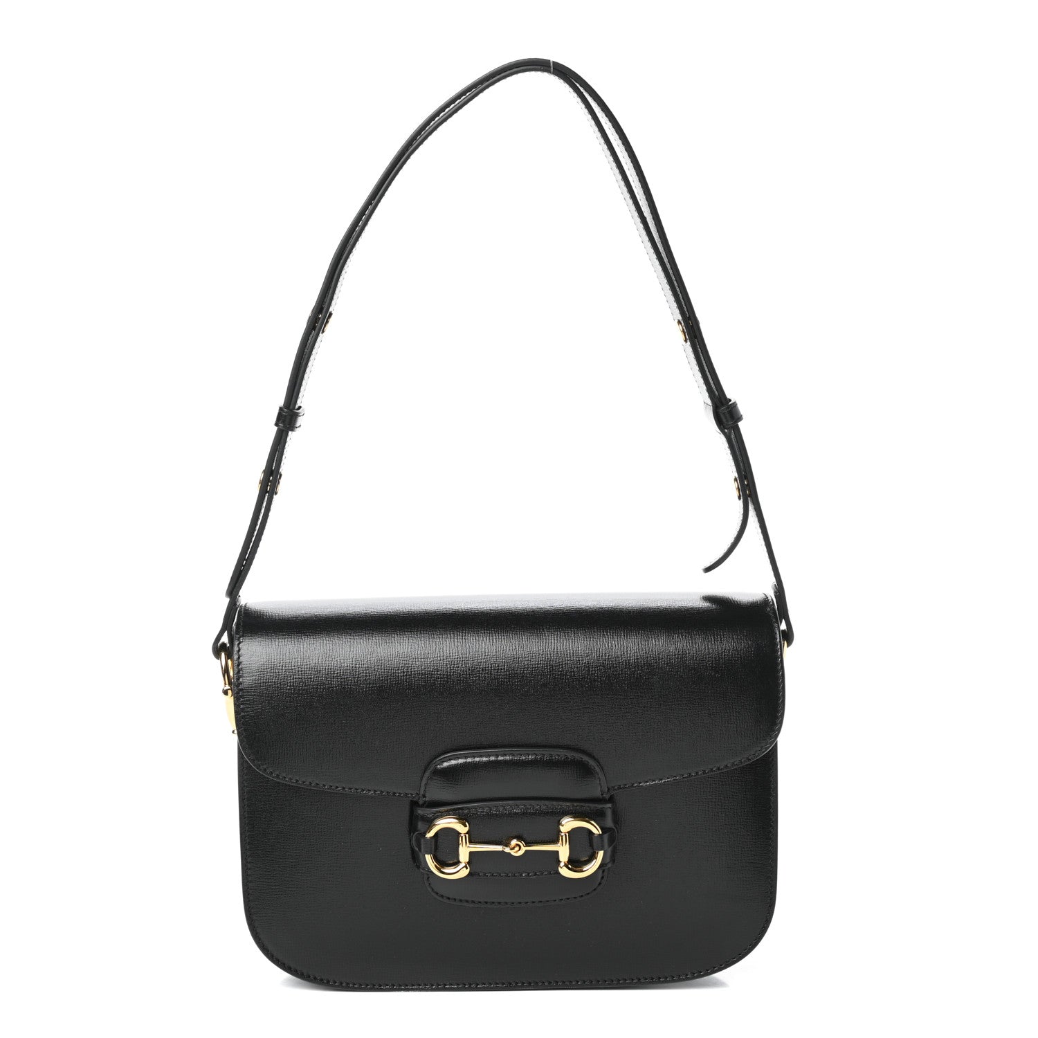 Gucci Azalea Calfskin Horsebit 1955 Shoulder Bag Black 1 of 9