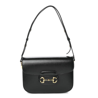 Gucci Azalea Calfskin Horsebit 1955 Shoulder Bag Black 1 of 9