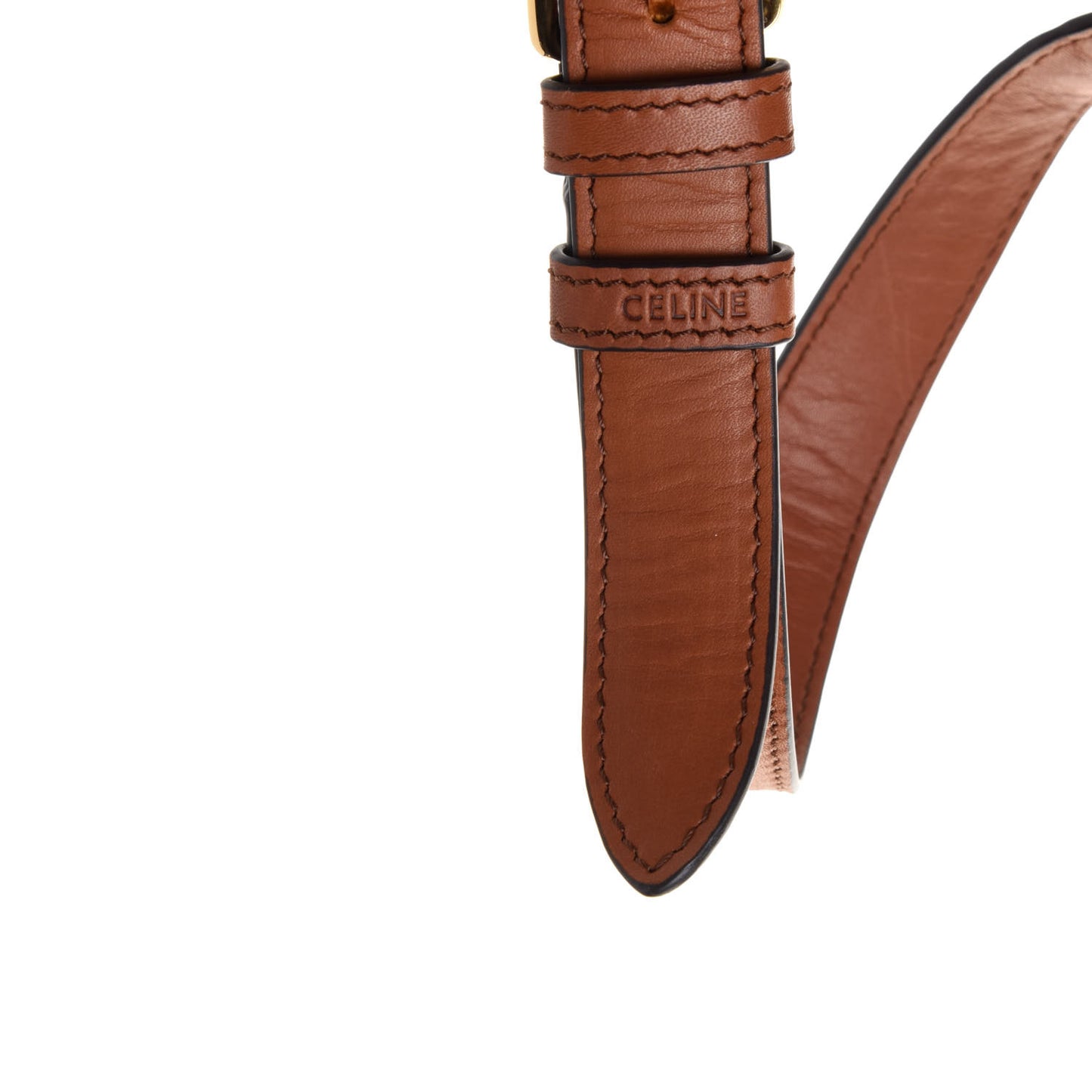Textile Natural Calfskin Medium Triomphe Bag White Tan