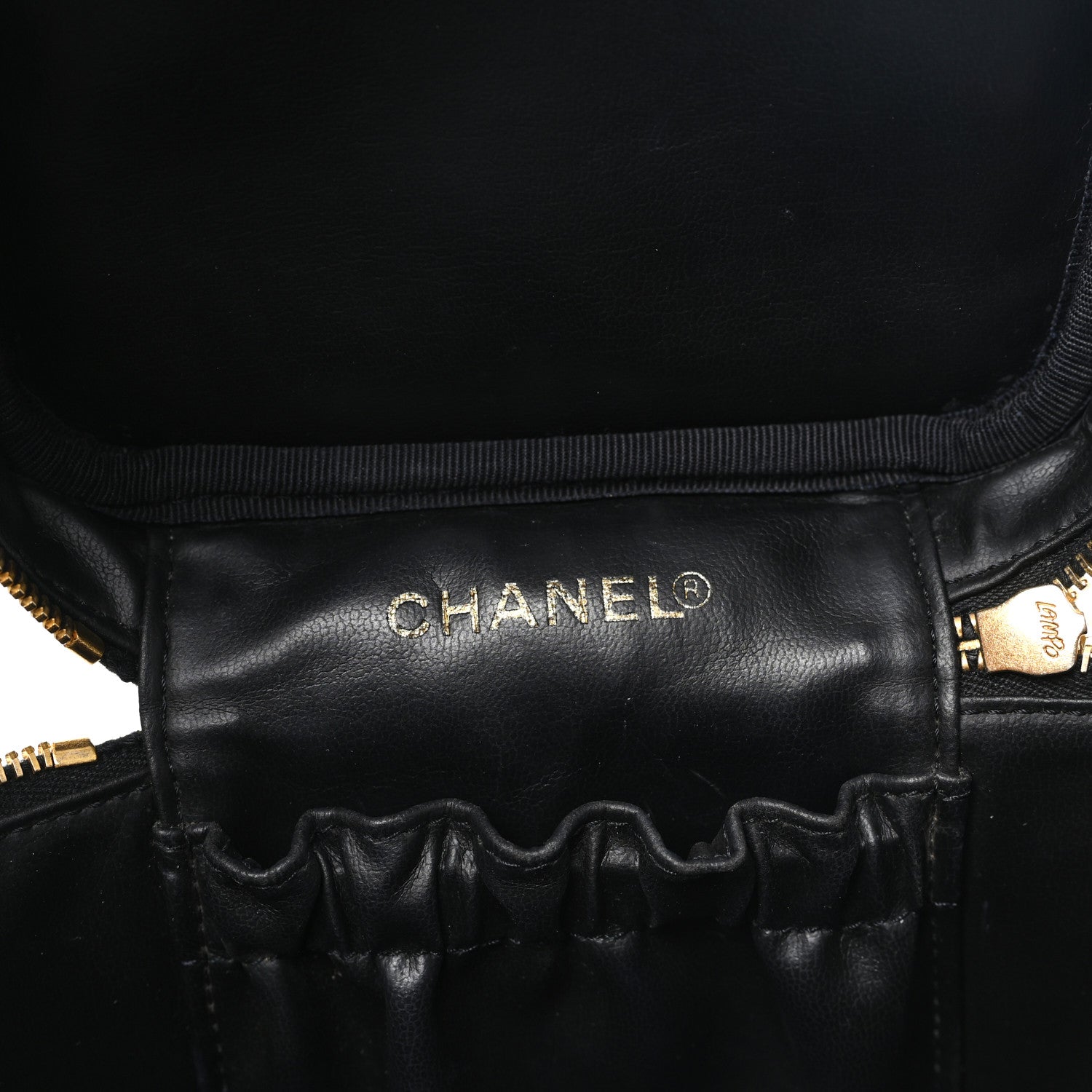 Chanel Caviar Vanity Cosmetic Case Black 6 of 8