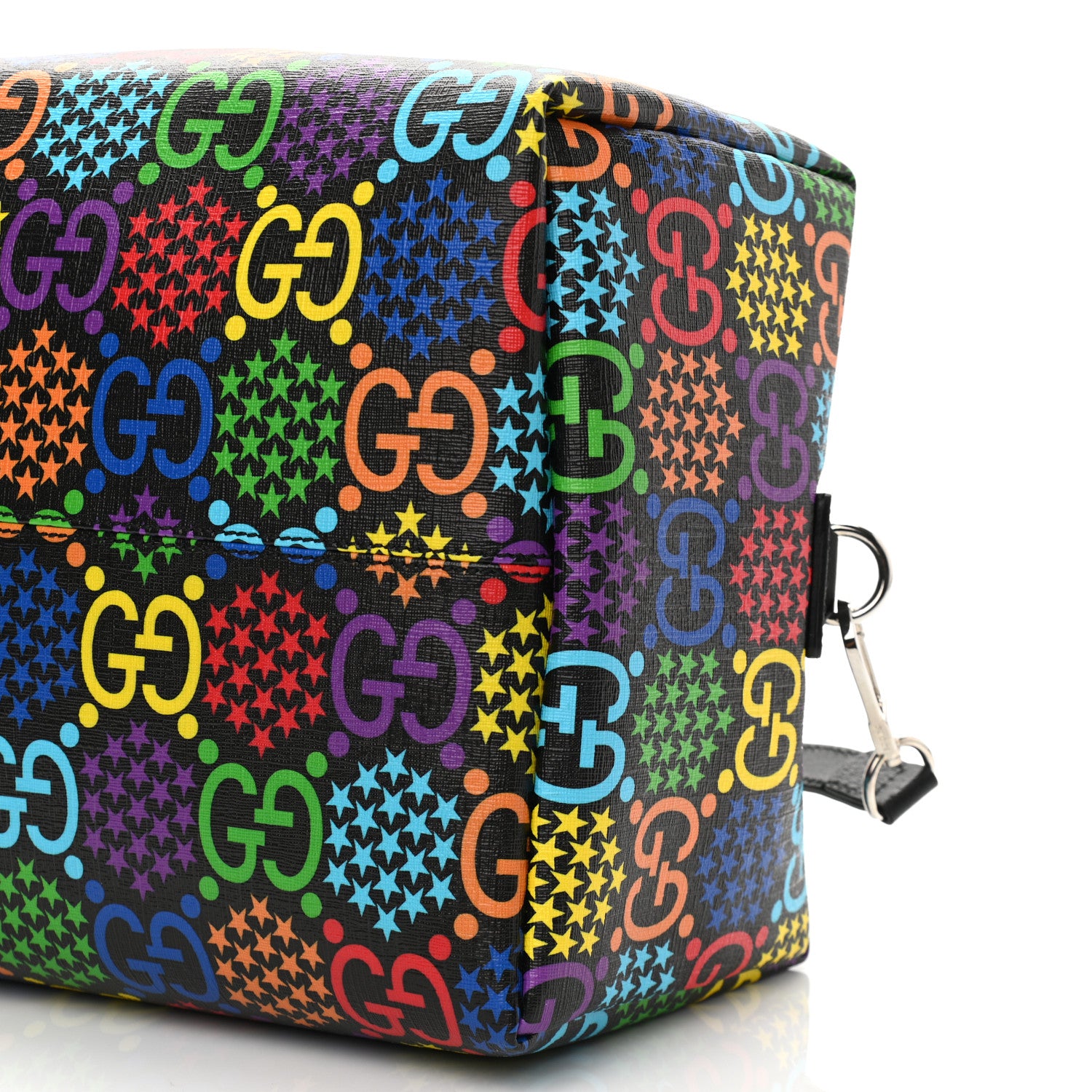 Gucci GG Supreme Monogram Psychedelic Duffle Backpack Black Multicolor 12 of 14