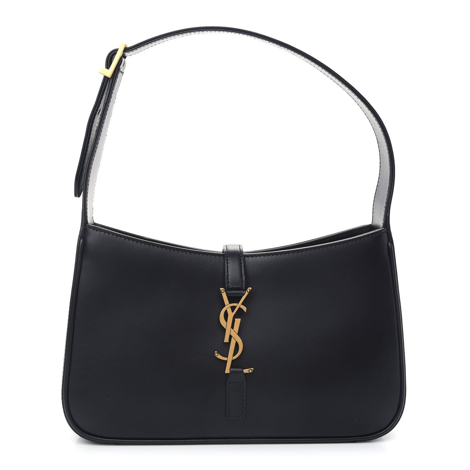 Saint Laurent Smooth Calfskin Le 5 A 7 Hobo Black 1 of 8